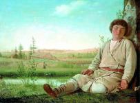А. Г. Венецианов. Спящий пастушок, 1823–1824